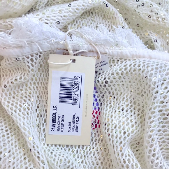 Ramy Brook Cecilia Sequin Crochet Cover Up Jacket - Picture 7 of 16